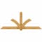 Ekena Millwork Redmond Rough Sawn Timber Gable Bracket, Western Red Cedar, 96"W x 40"H x 2"D x 6"F, 10/12 Pitch GBW096X40X0206RED00RWR - alternate 1